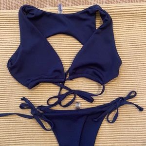BLUE ZAFUL BIKINI SWIMSUIT / Size: M
